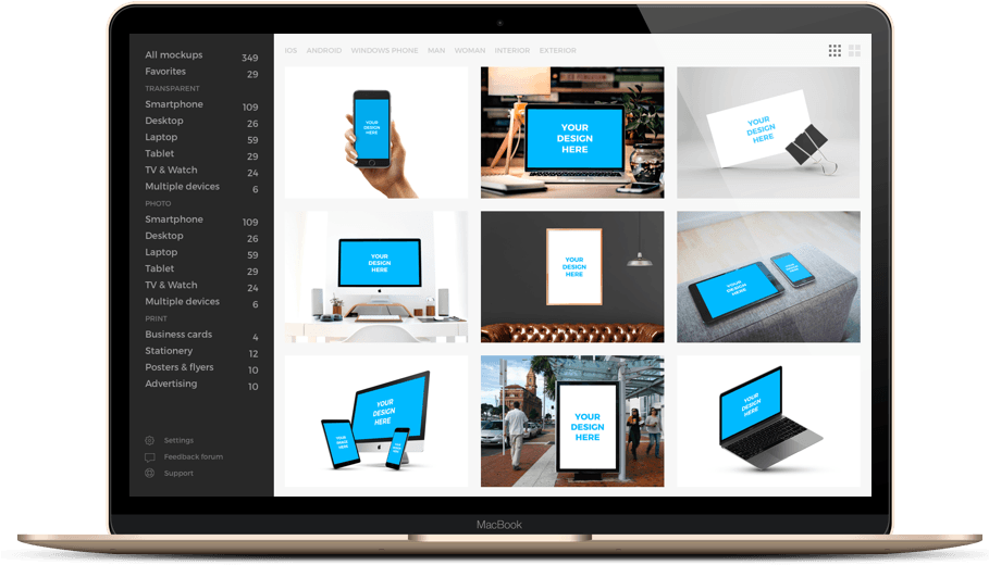SmartMockups - Web Design Tool