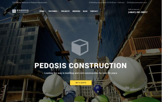 Pedosis Construction Business Website